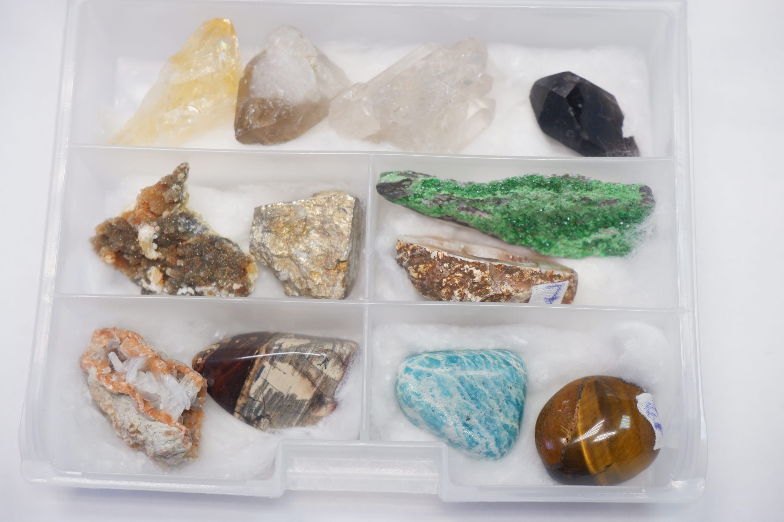 Коллекция минералов 12 штук